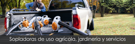 Sopladoras de uso agrícola, jardinería y servicios